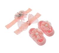 LIGIGWASH 3 Piezas Conjunto Diademas de Encaje y Calcetines para Recién Nacidos Suaves Elásticos y Cómodos Accesorios Fotográficos para Sesiones de Bebés y Regalos para Recién Nacidos