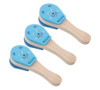 LIGIGWASH 3 Piezas Tablero de altavoces de madera para instrumentos para pequeños fabricante de ruido de pequeños instrumento de juguete musical de madera Azul