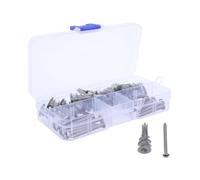 LIGIGWASH 30 Juegos Tornillos de Expansión con Tacos de Nylon M13x32 de Aleación de Zinc Tornillos Autorroscantes M4.2x35 Resistentes Adhesivo para Paneles de Yeso Ideales para Renovaciones