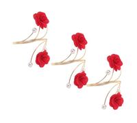 LIGIGWASH 3piezas Brazalete Floral Para Mujer Brazaletes Abiertos De Metal Ajustables Joyería Con Diseño De Flores Para Verano