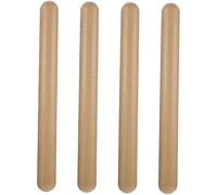 LIGIGWASH 4 piezas Claves de Madera Clásicas Instrumento de Percusión Rítmico para Aula Bastones Musicales Seguros con Bordes Redondeados para Aprender Ritmo