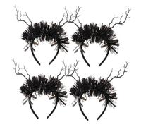 LIGIGWASH 4 Piezas Halloween Branch Headband Simulated Tree Gothic Spooky Hair Accessory For Day Of The Dead Cosplay Party And Festival Celebrations
