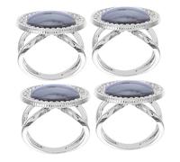 LIGIGWASH 4piezas Hebillas De Metal Redondas Para Bufanda Mujer Anillos Para Suéter Chal Accesorios De Decoración Para Ropa Informal