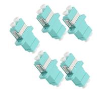 LIGIGWASH 5piezas Acoplador De Fibra Óptica LC Dúplex Adaptador De Conector De Fibra Instalación Sencilla para Redes De Comunicación y Centros De Datos Compatible Conectores Simples y
