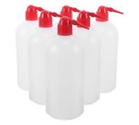 LIGIGWASH 6 Piezas Botella de Lavado de Laboratorio 1000ml Plástico Boca | Boquilla de Precisión, para Rociado E Irrigación, Limpieza Exacta de Superficies y Espacios de Instrumentos