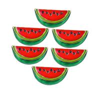LIGIGWASH 6 piezas Broche de Sandía Esmaltado Pin de Solapa Divertido Forma de Fruta Accesorio de Moda para Mujer Clip Seguro para Ropa y Chal para Casuales