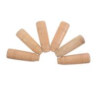 LIGIGWASH 6 Piezas Mango de Madera Ergonómico para Cuchillo de Chef, Antideslizante, Redondo, Repuesto Compatible con Cortadores de Verduras y Carne, Utensilios de Cocina para Uso Doméstico