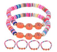 LIGIGWASH 6 Piezas Muñequeras De Baloncesto Pulsera De Baloncesto Pulseras Deportivas