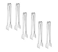 LIGIGWASH 6 piezas Pinzas Inoxidable para Alimentos Clips Prácticos para Cocinar Asar y Servir Tongs para Pan y Aperitivos Resistentes al Calor Oxidación