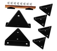 LIGIGWASH 6 Piezas Soporte De Hierro Flotante Estante Invisible Acero Industrial Forjado Muro Rústico Soportes Planchar