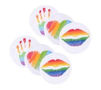 LIGIGWASH 6 Pines de Solapa Arcoíris de Hojalata para Pin del Orgullo, Accesorios para Vestir Diarios y Celebraciones, Resistentes Colores Que No Se Desvanecen