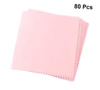 LIGIGWASH 80 Piezas Paños de Microfibra Rosa para Limpieza de Gafas Joyas Cámaras y Pantallas sin Rayas Portátil y Reutilizable