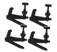 LIGIGWASH Afinadores para Violines 3/4-4/4 Finos Negro de Latón 4 Piezas Ajustadores Fáciles de Usar y Duraderos de Violín para Músicos Violinistas