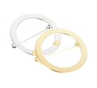 LIGIGWASH Alfileres Multiusos Redondos De Aleación 2 Piezas Para Bufandas y Prendas, Diseño Seguro y Acabado Suave Para Mujeres