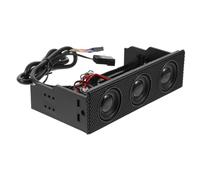 LIGIGWASH Altavoz Estéreo para Panel Frontal de Pc Accesorio para Ordenador Altavoz de Baja Resistencia para Caja Sonido Claro y Diseño Negro Elegante
