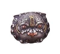 LIGIGWASH Anillo Riqueza Pi Yao Étnico Vintage Cobre Ajustable Unisex Amuleto de Salud para Atraer Fortuna y Suerte 12 Tamaño Joyería Feng Shui para Uso Diario