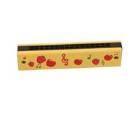 LIGIGWASH Armónica Infantil De Madera Para Principiantes Juguete Musical Portátil Diseño De Frutas Para Fiestas y Aprendizaje Sonido Melódico y Auténtico