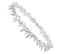 LIGIGWASH Aro de Espinas de Metal Plata para Fiesta y Graduación, Accesorio Unisex de Diseño Único y Uso Prolongado, Adecuado para Eventos y Celebraciones