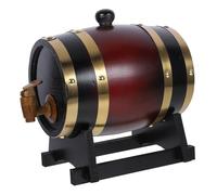 LIGIGWASH Barril de Vino de Madera Maciza con Dispensador Práctico para Almacenar y Envejecer Vino Cerveza y Licor Casa o Bar