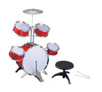 LIGIGWASH Batería Infantil con Kit de Jazz para Instrumento Musical de Percusión Seguro y Duradero Parasarrollo Rítmico y Entretenimiento