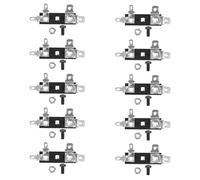 LIGIGWASH Bloque de Terminales Estéreo 15piezas Conector de Liberación por Empuje y Placa de Metal para Altavoces y Amplificadores