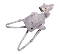 LIGIGWASH Bolso Bandolera de Lona con Colgante de Ballena para Mujer, Diseño Divertido de Tiburón Ballena, Correa Ajustable, Bolso Cruzado Informal para Viajes y Uso Diario, Mochila Ligera