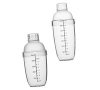 LIGIGWASH Botella Agitadora Transparente Anti- con Graduación Resistente al Calor y Caídas para Bebidas y Batidos