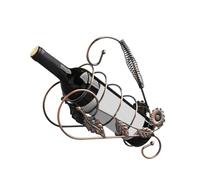 LIGIGWASH Botellero Portátil de Hierro para Vino de Almacenamiento Accesorios para Vino Decoración Navidad y San Valentín
