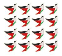 LIGIGWASH Broche de 16piezas Símbolo y Bandera de Palestina Broche de Animal para Ropa y Chaquetas de Traje para Hombres y Mujeres