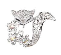 LIGIGWASH Broche de Mujer con Diseño de Animal en Aleación Plateada Pinza Delicada para Suéter y Accesorio de Moda para Ropa Adecuado para Eventos Casuales y Formales Complemento