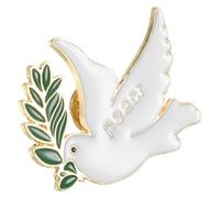 LIGIGWASH Broche de Paloma Paz Vintage de Metal para Mujer, Pin de Solapa Religioso, Accesorio de Comunión y Bautismo, Decoración de Traje Elegante,