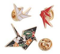 LIGIGWASH Broche De Solapa De Origami y Pinza Pecho De Aleación Creativa, Broche De Grúa Japonesa Imperdible, Para Mujer y Hombre, Accesorio Para Ropa En, y, Para Eventos Casuales y Formales