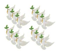 LIGIGWASH Broche de Solapa Paloma Paz Mini Figuras de Pájaro Aleación Duradera para Mujer Uso Diario 12 Piezas Conjunto Elegante Símbolo de Paz Obsequio Significativo