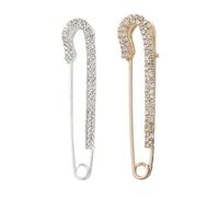 LIGIGWASH Broches Decorativos para Mujer 2 Piezas Pin de Chal Grande para Suéter Broche de Ropa Seguro Accesorios Elegantes para Cintura de Falda Uso Diario E Invierno