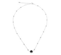 LIGIGWASH Cadena de Clavícula Colgante de Ojo Malvado de Acero Inoxidable en Color Negro, Collar para Mujer Estilo Turco, Joyería de Amuleto Mala Suerte para Uso Diario y Obsequio Elegante