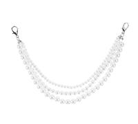 LIGIGWASH Cadena de Perlas Tejida Mano para Mujer Accesorio de Encanto para Zapatos con Acabado Brillante Diseño Elegante y Duradero para Personalizar Calzado y Mochilas