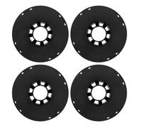 LIGIGWASH Carrete de Almacenamiento para Filamento 3d Negro Hueco 0,5 Kg 4 Piezas, Rodillo para Cable de Extensión Eléctrico, Soporte Portátil para Organización y Uso en Impresión