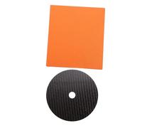 LIGIGWASH Cf-cd Cojín de Fibra de Carbono para CD Almohadilla Afinadora para Plato Giratorio Protector Duradero que Mejora Calidad de Sonido y Reduce Vibraciones