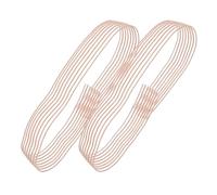 LIGIGWASH Cinta Elástica Rosa para Zapatillas de Ballet de Mujer, Banda Invisible Reforzada de Goma Elástica para Puntas, 2 Piezas para Práctica y Danza Moderna