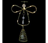 LIGIGWASH Colgante De Árbol De Navidad Topper del Árbol Navideño Golden