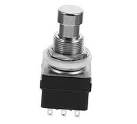 LIGIGWASH Conmutador para Guitarra Botón de Pétalo, Metal Plata, Pequeño y Conveniente, Accesorio Adecuado para Amplificador y Pedal de Guitarra