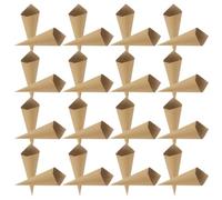 LIGIGWASH Conos de confeti para bodas de papel kraft 120 piezas 6.7x2.36 pulgadas para fiesta y decoración con pétalos y flores