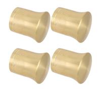 LIGIGWASH Cubiertas Decorativas Doradas para Tiradores de Armario Estilo Chino Antiguo, 4 Piezas de Aluminio 40x50 Mm, Accesorios Vintage para Muebles de Cocina y Tocador,