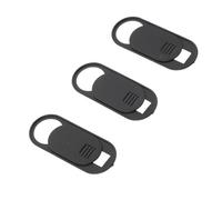LIGIGWASH Cubiertas para Cámaras Web Mini Delgadas 3 Piezas para Portátil y Teléfono, Protección de Privacidad contra Hackers, Color Negro, Diseño Compacto y Resistente para Uso Diario