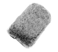 LIGIGWASH de Micrófono Antiviento Gruesa y Práctica Funda Protectora contra Viento y Salpicaduras para Mejorar de Grabación Negro Blanco y Gris