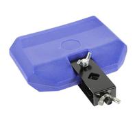 LIGIGWASH De Percusión Latina Plegable Azul, Accesorio De Batería Abrazadera De Montaje, Plástico y Metal Duradero, Ligero y Portátil Para Soporte De Cencerro y Música Latina