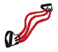 LIGIGWASH Expansor de Pecho para Adultos con Tres Muelles Equipo de Entrenamiento Muscular Portátil y Resistente para Brazos y Hombros Color Rojo para Ejercicio Casa y Oficina