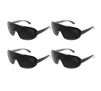 LIGIGWASH Gafas Correctoras Agujeros Estenopeicos Negras 4 Piezas para Protección Ocular Corrección Visual y Uso al Aire Libre Estudiantes y Actividades Deportivas