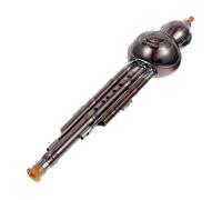 LIGIGWASH Instrumento de Calabaza Dorado para Principiantes Material Pp y Lazo Chino, Flauta de Cucurbitácea Elegante para Practicar Música Tradicional Varios estilos