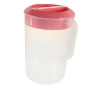 LIGIGWASH Jarra Medidora de Agua Fría Resistente al Calor con Tapa Hermética Capacidad Recipiente de Plástico Seguro para Jugos y Bebidas para Fiestas y Uso Familiar